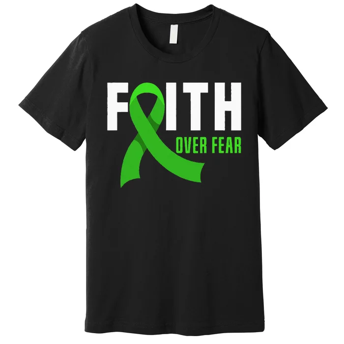 Faith God Fear Traumatic Brain Injury Awareness TBI Warrior Premium T-Shirt