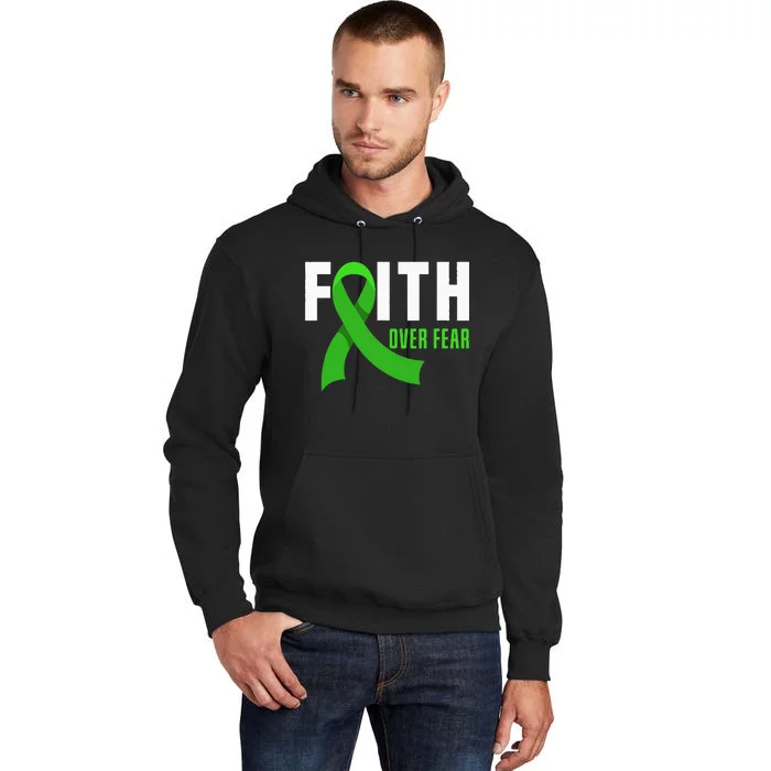 Faith God Fear Traumatic Brain Injury Awareness TBI Warrior Tall Hoodie