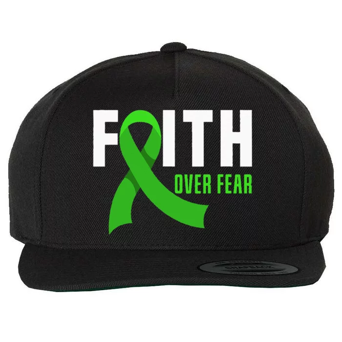 Faith God Fear Traumatic Brain Injury Awareness TBI Warrior Wool Snapback Cap