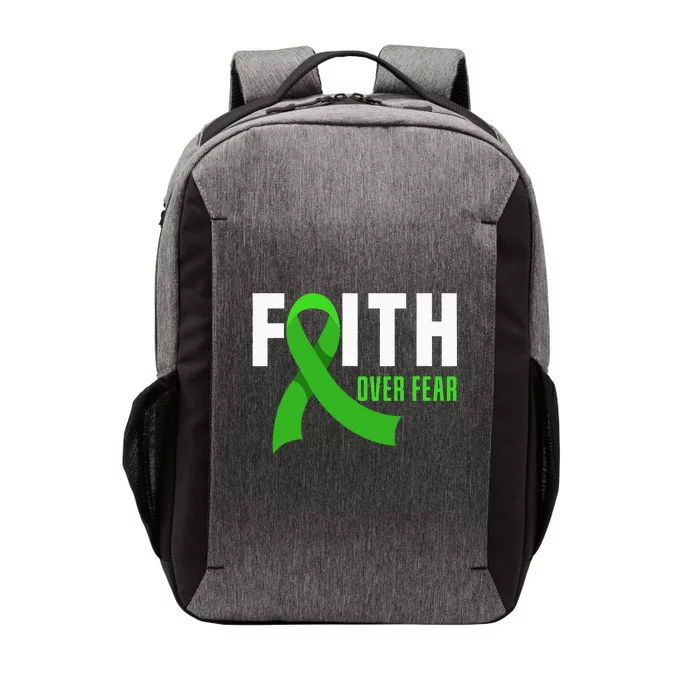 Faith God Fear Traumatic Brain Injury Awareness TBI Warrior Vector Backpack