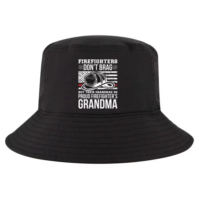 Firefighter Grandma Fireman Funny Grandmother Cool Comfort Performance Bucket Hat