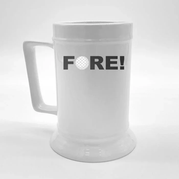 Fore Golf Front & Back Beer Stein