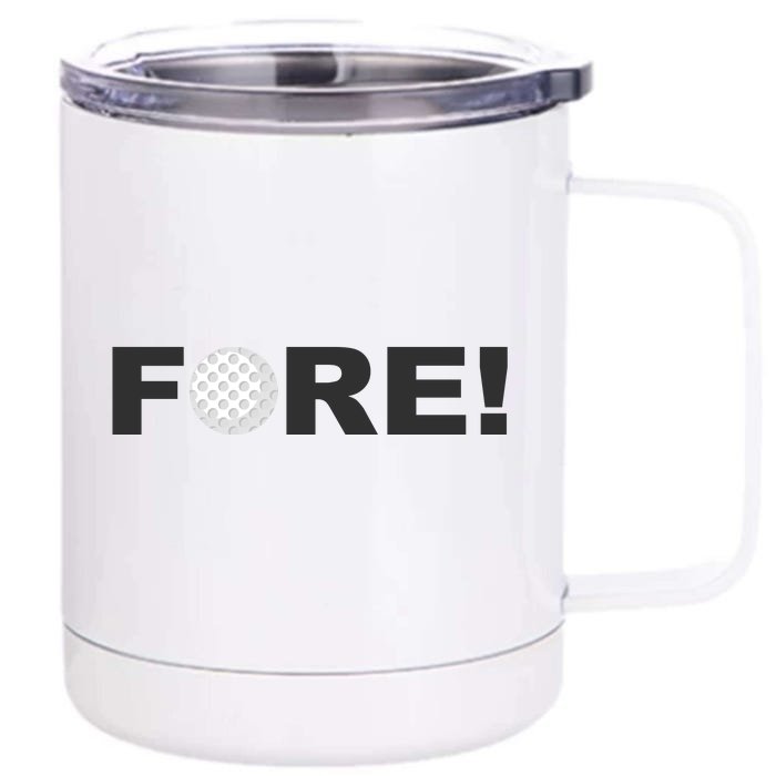 Fore Golf Front & Back 12oz Stainless Steel Tumbler Cup