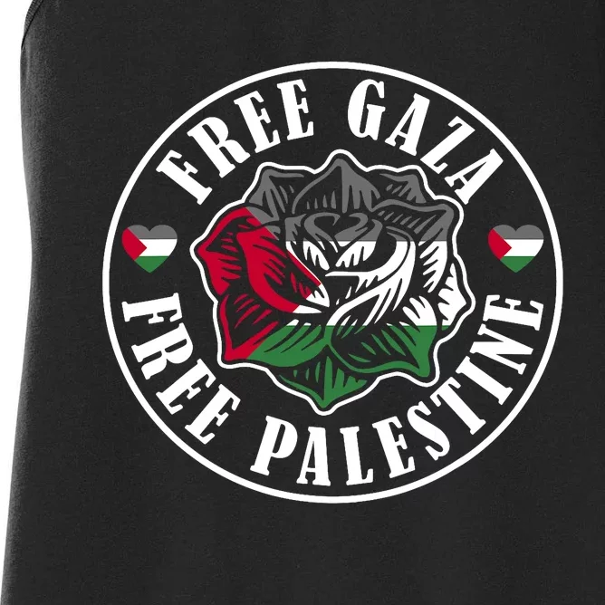 Free Gaza Free Palestine Free Palestine Women's Racerback Tank