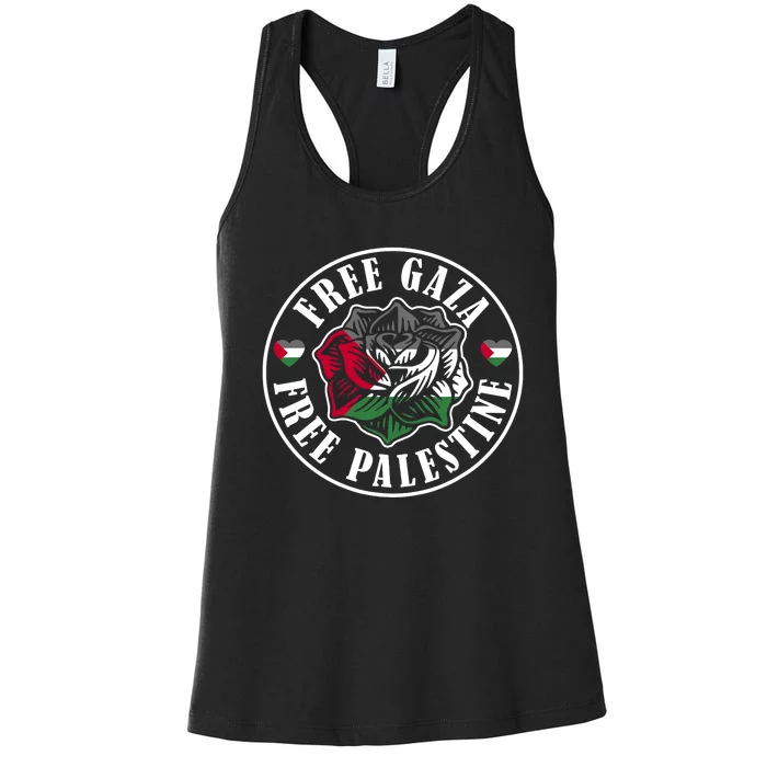 Free Gaza Free Palestine Free Palestine Women's Racerback Tank