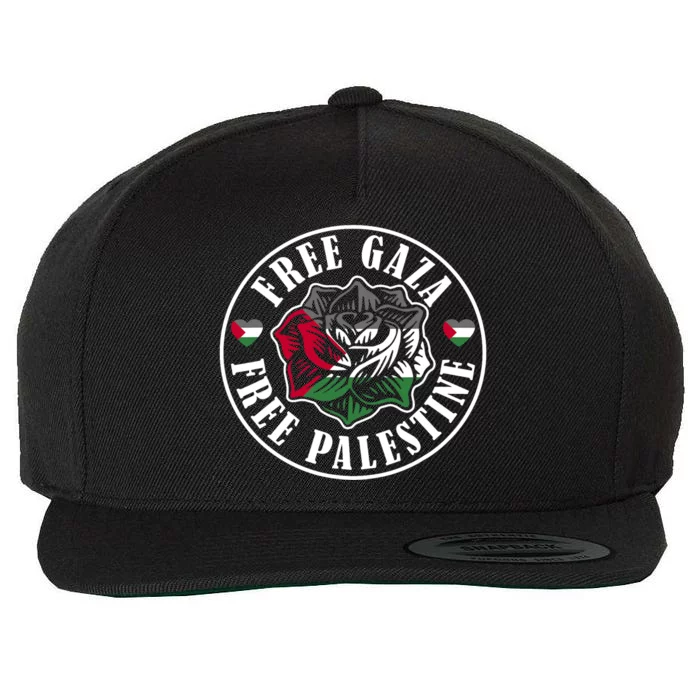 Free Gaza Free Palestine Free Palestine Wool Snapback Cap