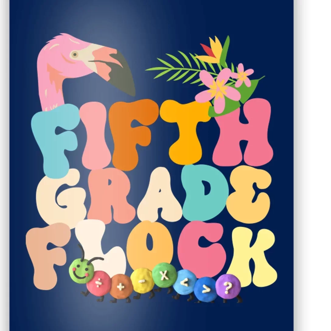 Fifth Grade Flock Cute Poster