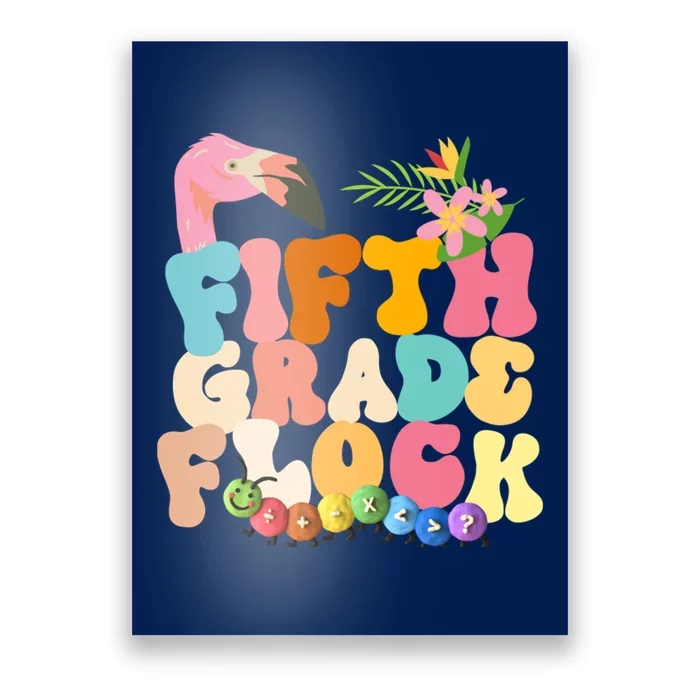 Fifth Grade Flock Cute Poster