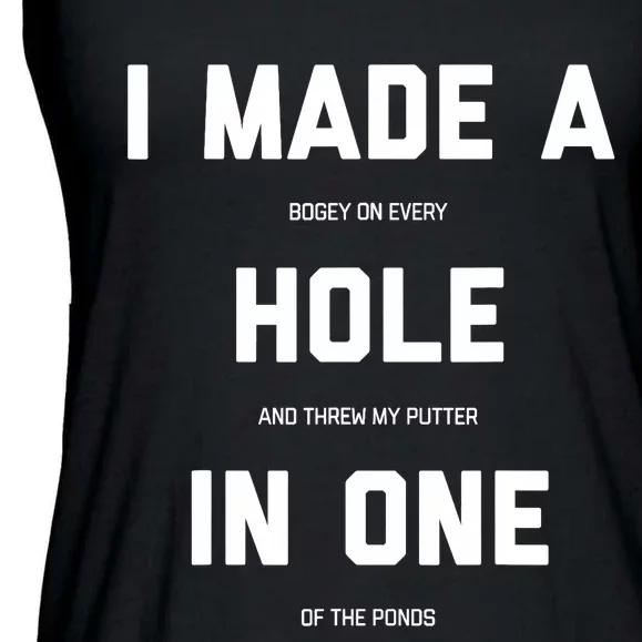 Funny Golfs For - Hole In One Golf Gag Gifts Ladies Essential Flowy Tank