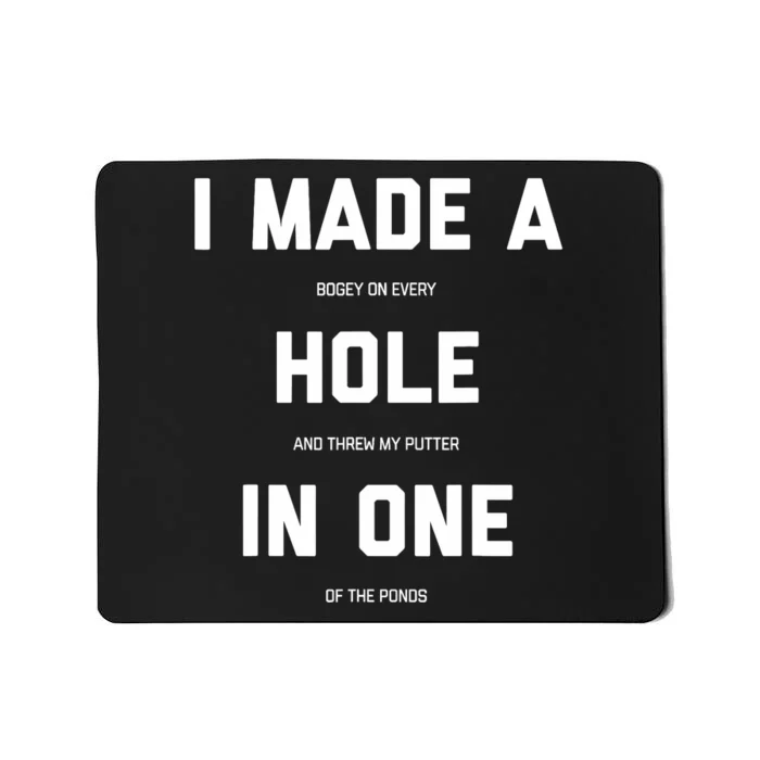 Funny Golfs For - Hole In One Golf Gag Gifts Mousepad