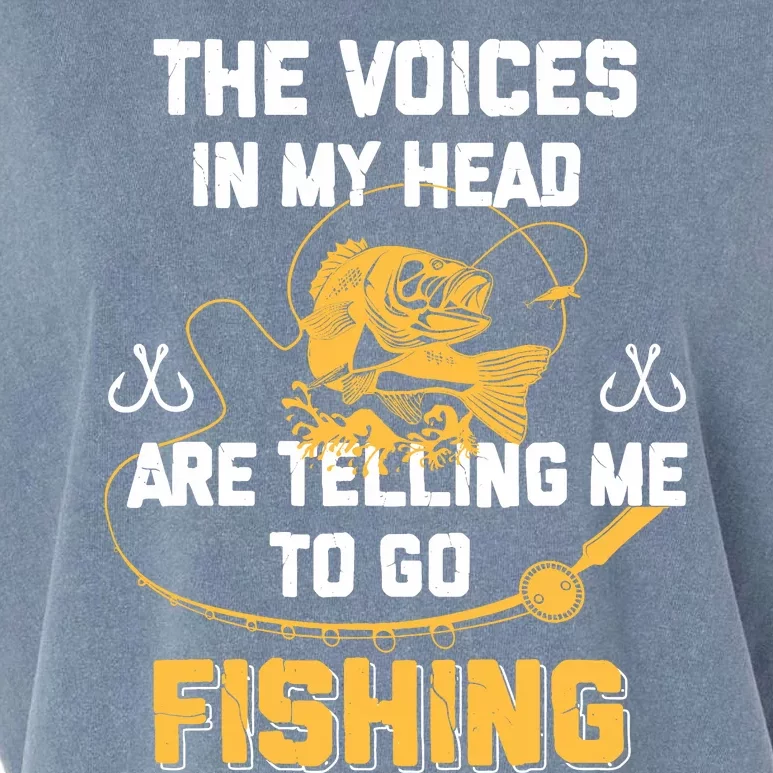 Fishing Gifts Funny Fisherman Garment-Dyed Women's Muscle Tee