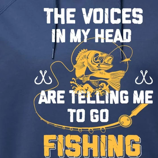 Fishing Gifts Funny Fisherman Performance Fleece Hoodie