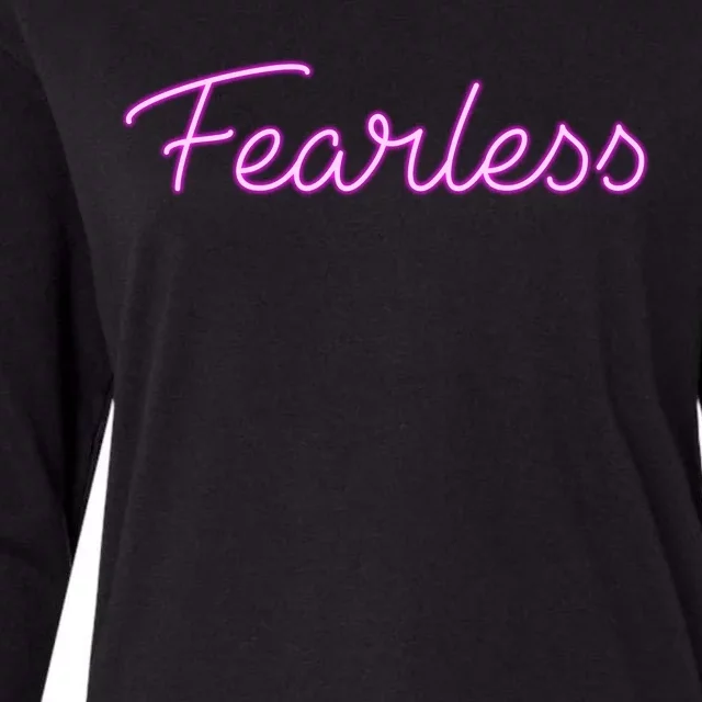 Fearless Glow Womens Cotton Relaxed Long Sleeve T-Shirt