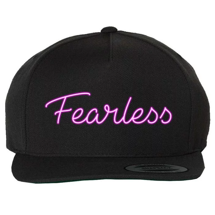 Fearless Glow Wool Snapback Cap