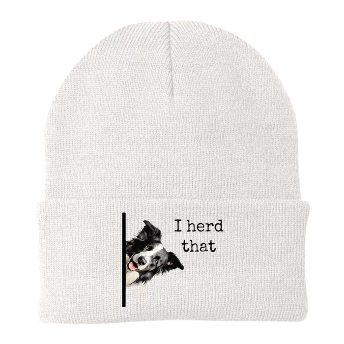 Funny Gifts For Border Collie Lovers Herd That Knit Cap Winter Beanie