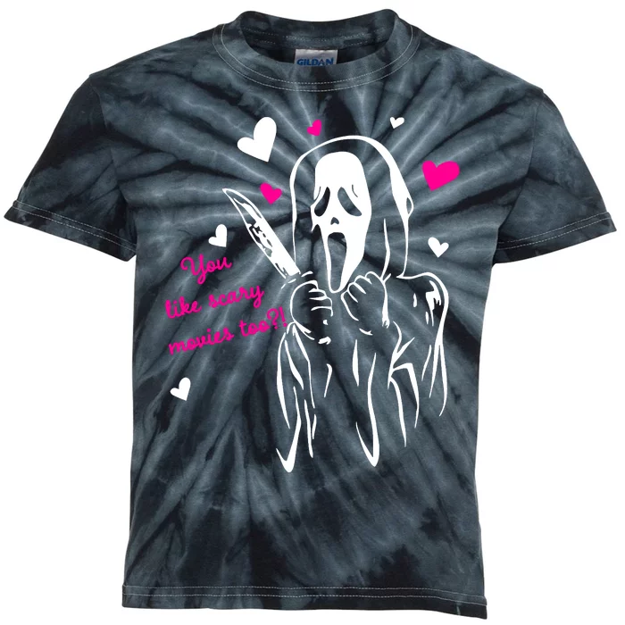 Funny Ghost Face You Like Scary Movies Too Kids Tie-Dye T-Shirt