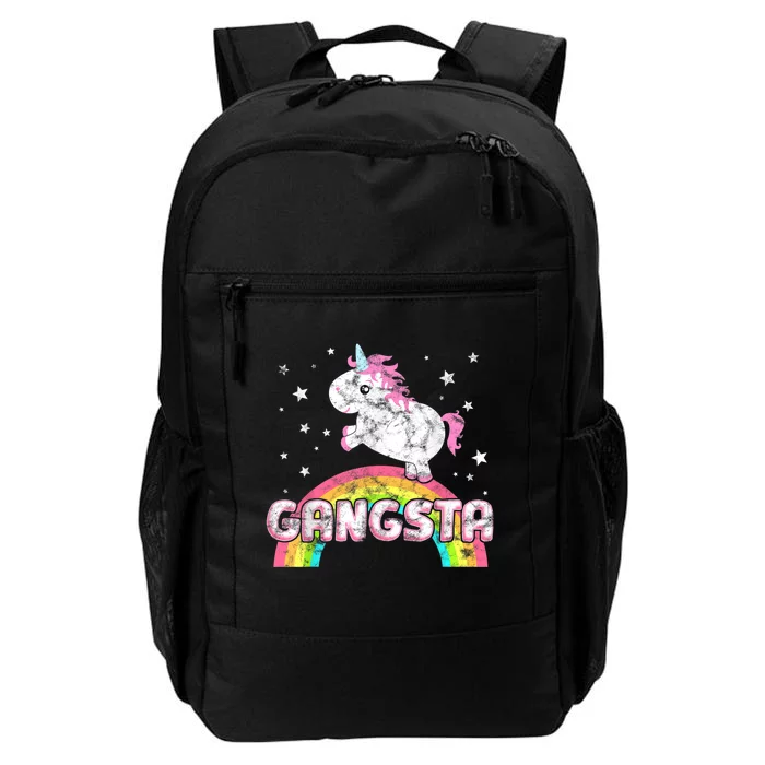 Funny Gift For Ironic Cool Unicorn Gangsta Rap Music Festival Daily Commute Backpack