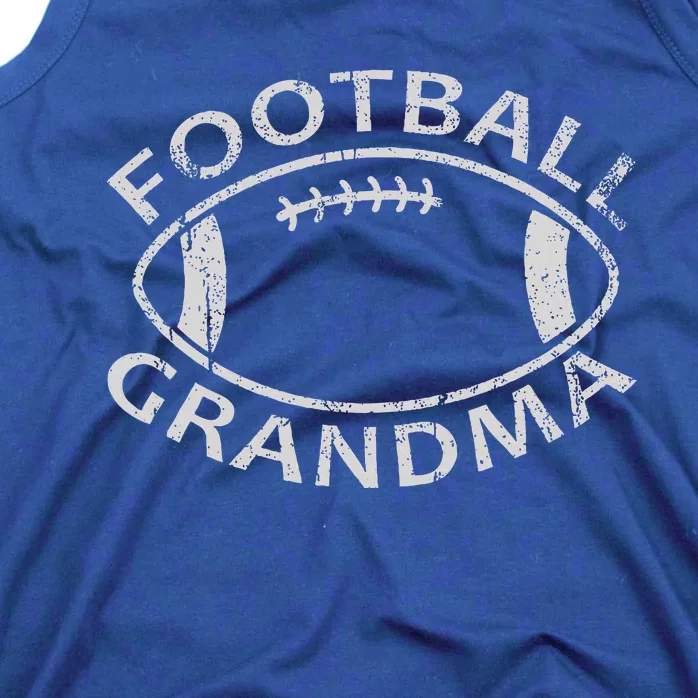 Football Grandma Fun Supportive American Football Grandma Tank Top