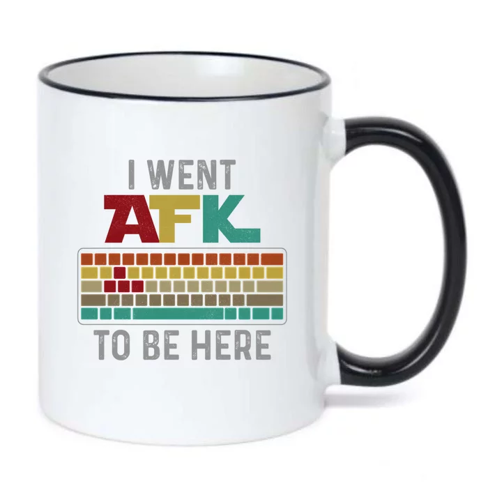 Funny Gift For A Pc Gamer I Went Afk To Be Here Gift Black Color Changing Mug