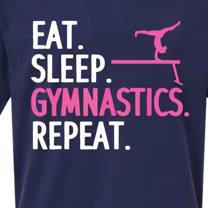 Funny Gymnastics For Women Girl Gymnast Handstand Tumbling Sueded Cloud Jersey T-Shirt