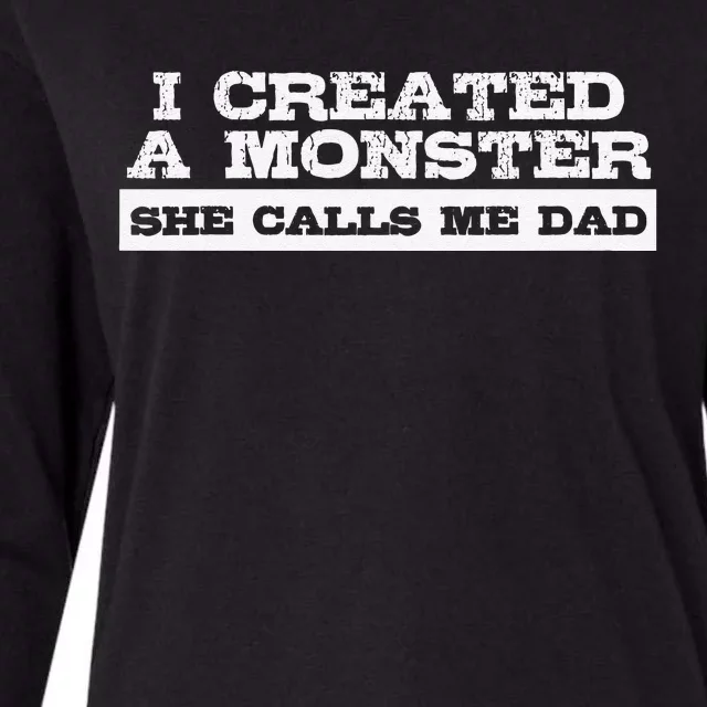 Funny Gift For Dad From Daughter First Fathers Day Womens Cotton Relaxed Long Sleeve T-Shirt