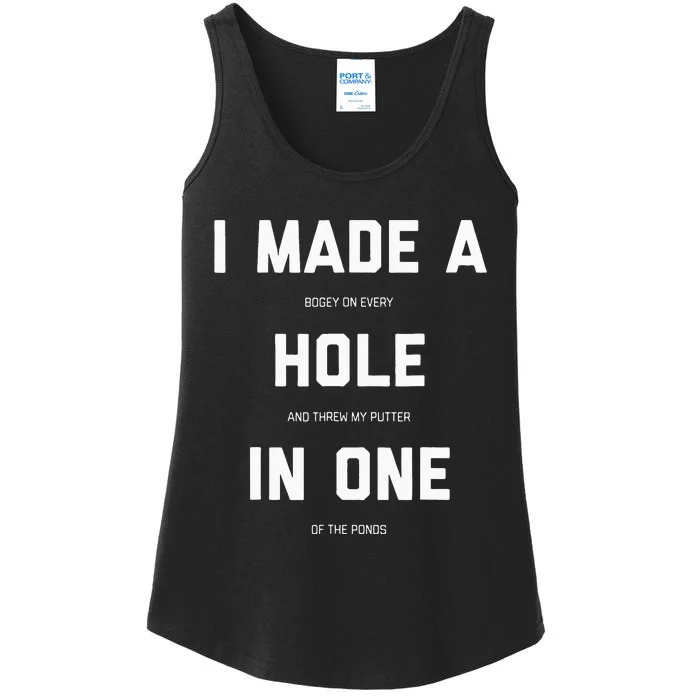 Funny Golf For Men Women Hole In One Golf Gag Gifts Ladies Essential Tank