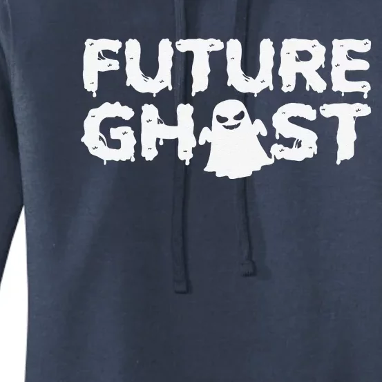 Future Ghost Funny Halloween Boo Spooky Trick Or Treat Women's Pullover Hoodie