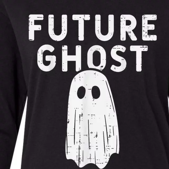 Future Ghost Funny Happy Halloween Costume Womens Cotton Relaxed Long Sleeve T-Shirt