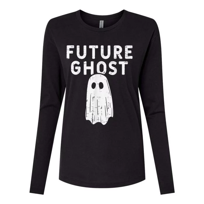 Future Ghost Funny Happy Halloween Costume Womens Cotton Relaxed Long Sleeve T-Shirt