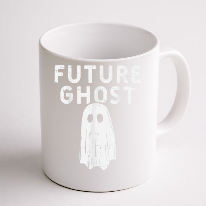 Future Ghost Funny Happy Halloween Costume Front & Back Coffee Mug