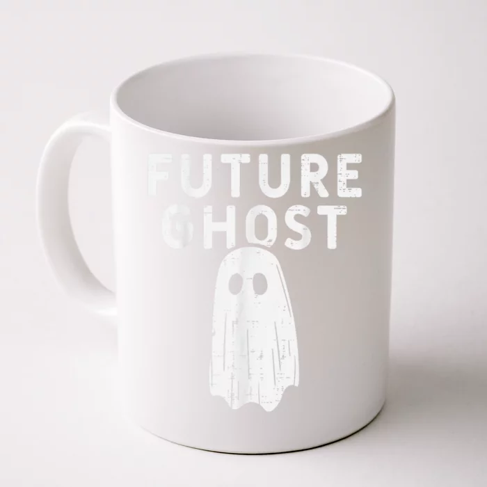 Future Ghost Funny Happy Halloween Costume Front & Back Coffee Mug