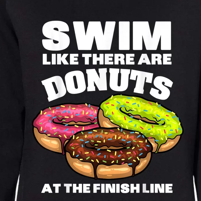 Funny Gift For Swimming Donut Design Men Women Swimmer Sports Athlete Womens California Wash Sweatshirt