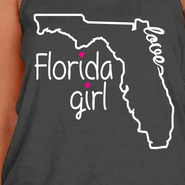 Florida Girl Women's Knotted Racerback Tank