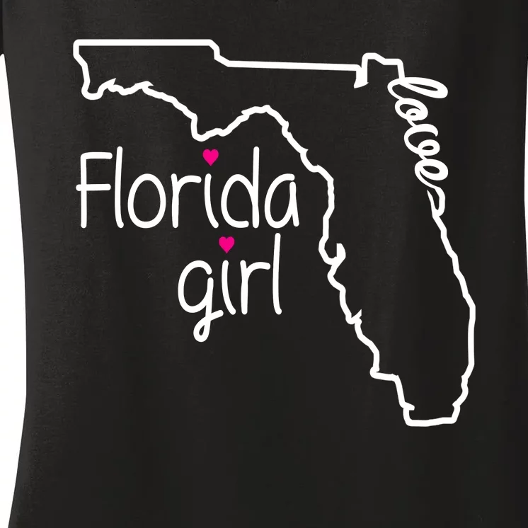 Florida Girl Women's V-Neck T-Shirt