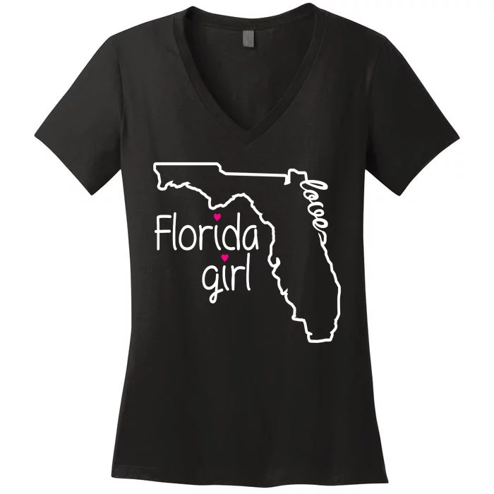 Florida Girl Women's V-Neck T-Shirt