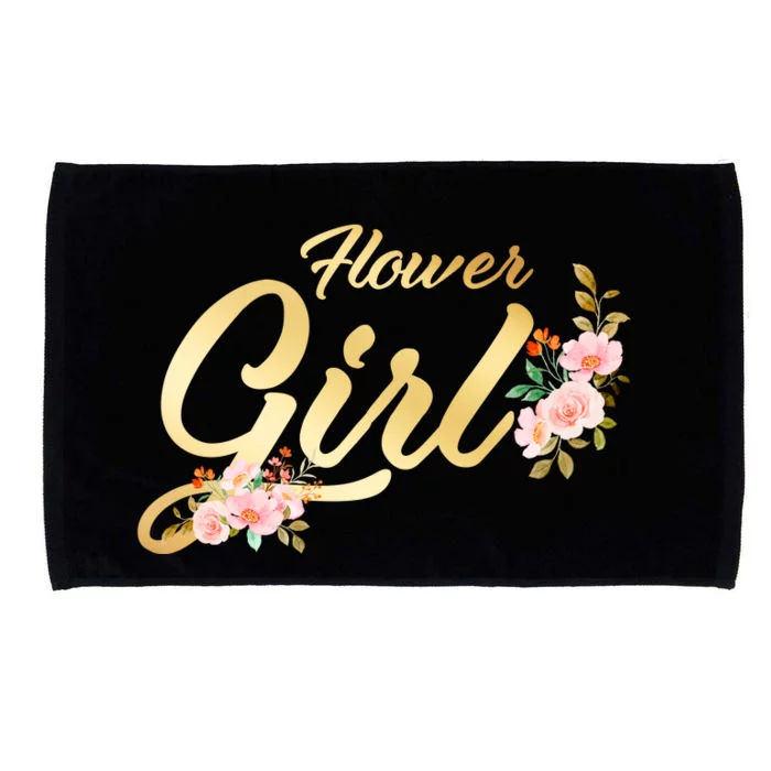 Flower Girl Floral Cute Wedding Microfiber Hand Towel