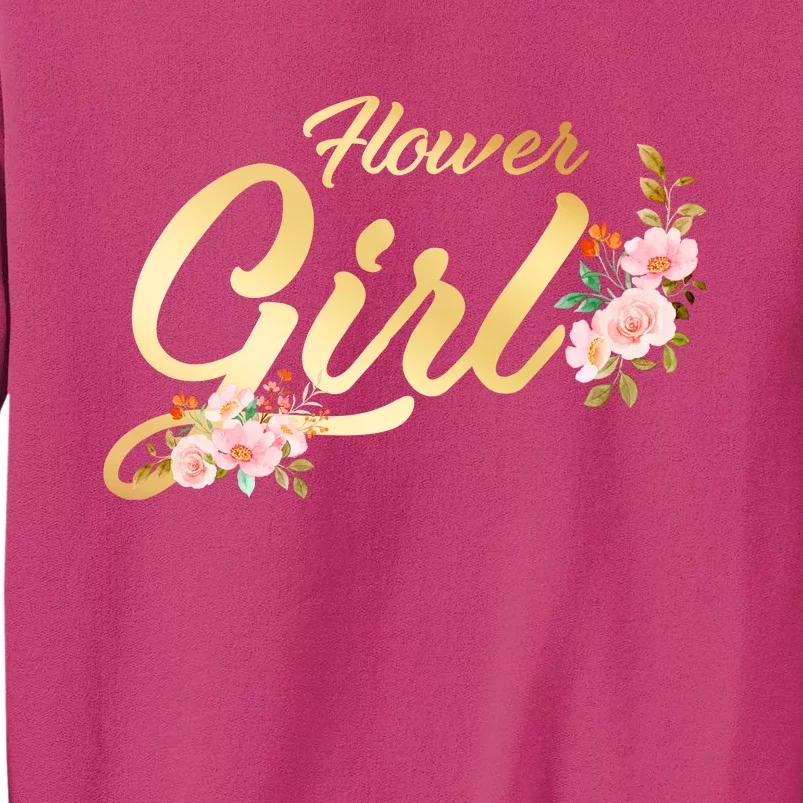 Flower Girl Floral Cute Wedding Sweatshirt