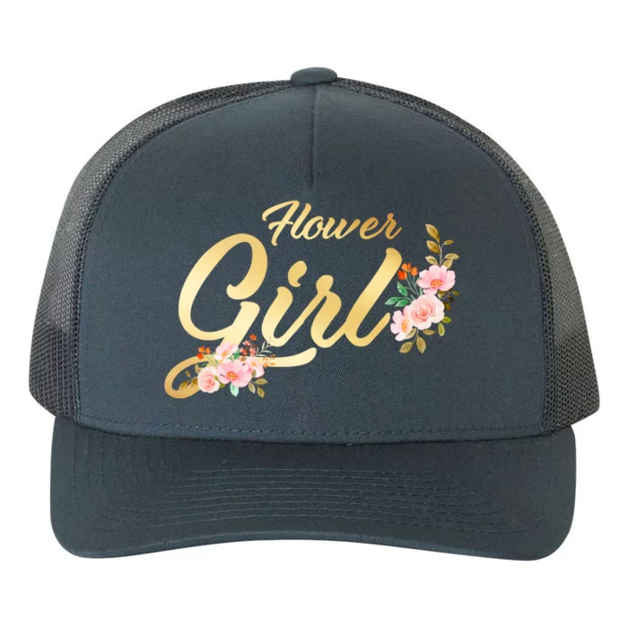 Flower Girl Floral Cute Wedding Yupoong Adult 5-Panel Trucker Hat