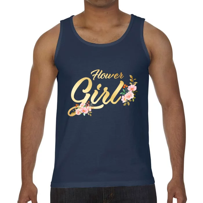 Flower Girl Floral Cute Wedding Comfort Colors® Tank Top