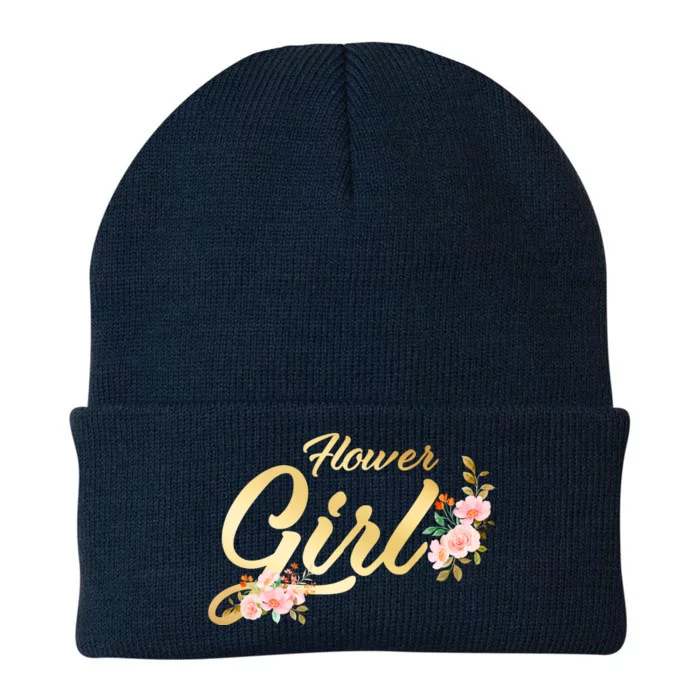 Flower Girl Floral Cute Wedding Knit Cap Winter Beanie