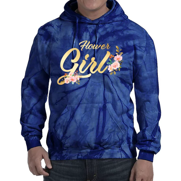 Flower Girl Floral Cute Wedding Tie Dye Hoodie