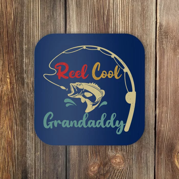 Fisherman Grandaddy Funny Reel Cool Grandaddy Fishing Coaster