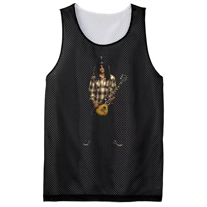 Famous Guitarist Mesh Reversible Basketball Jersey Tank