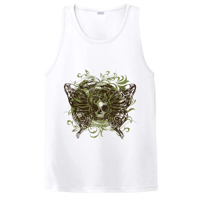 Fairy Grunge Fairycore Aesthetic Skeleton Butterfly Wings Performance Tank