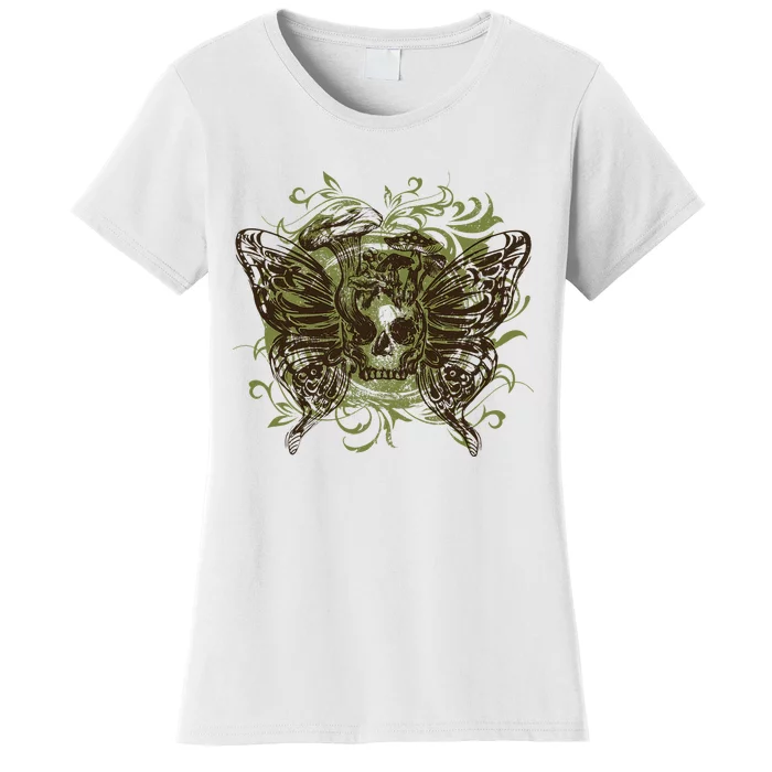 Fairy Grunge Fairycore Aesthetic Skeleton Butterfly Wings Women's T-Shirt