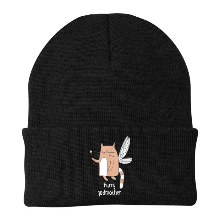 Furry Godmother Funny Cat Godmother Cute Cat Lover Knit Cap Winter Beanie