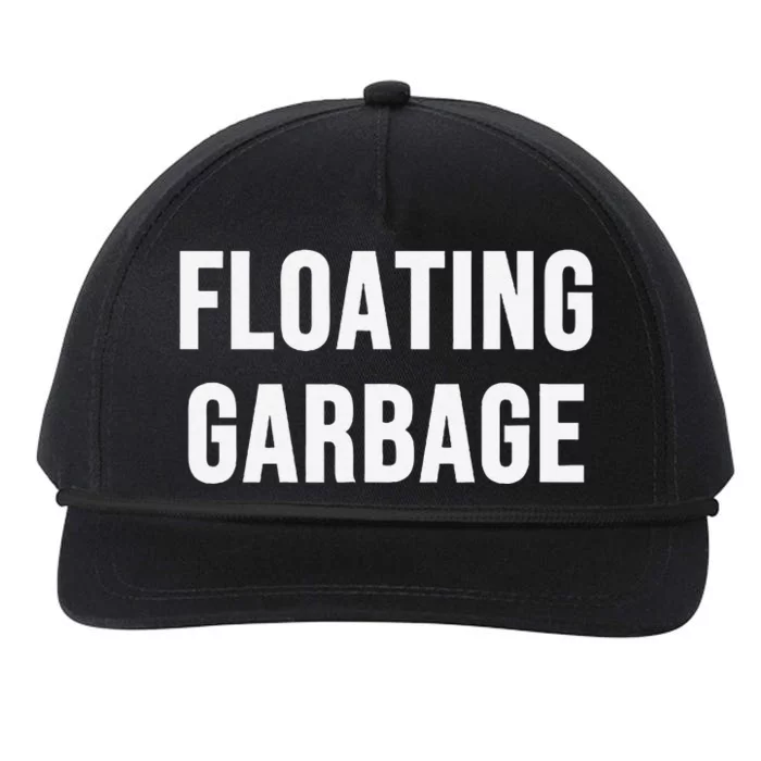 Floating Garbage Snapback Five-Panel Rope Hat