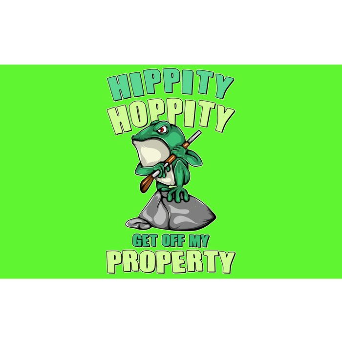 Funny Gun Frog Hippity Hoppity Get Off My Property Bumper Sticker