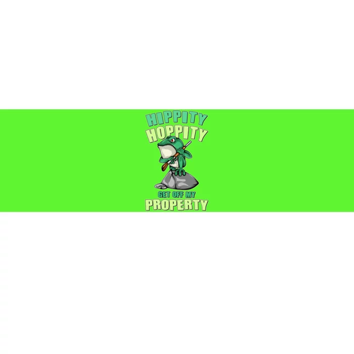 Funny Gun Frog Hippity Hoppity Get Off My Property Bumper Sticker