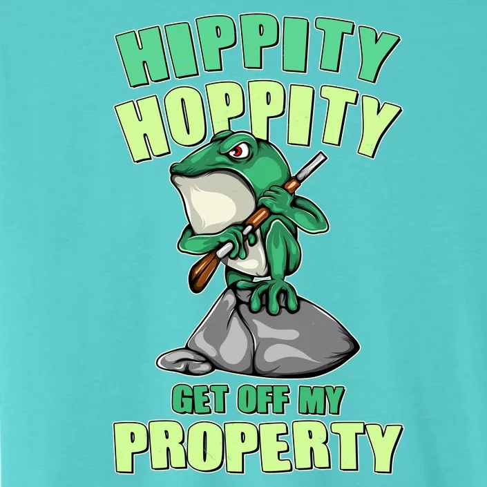 Funny Gun Frog Hippity Hoppity Get Off My Property ChromaSoft Performance T-Shirt